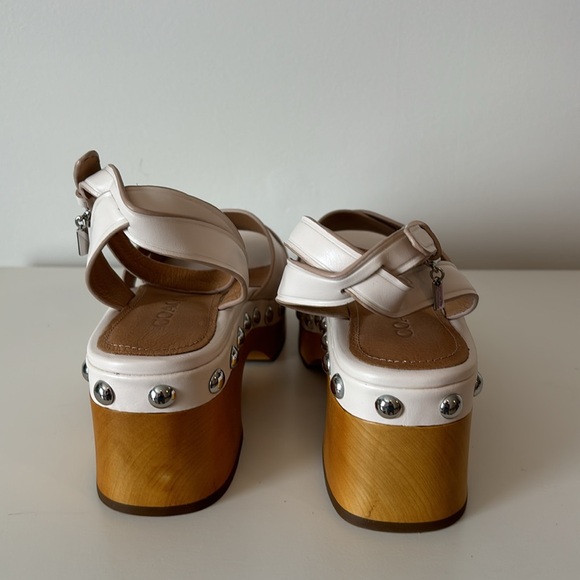 NIB Astor Semi MatteCalf Chalk clog Sandals. Size 7M. - Picture 6 of 12